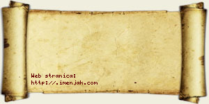 David Bjeletić vizit kartica